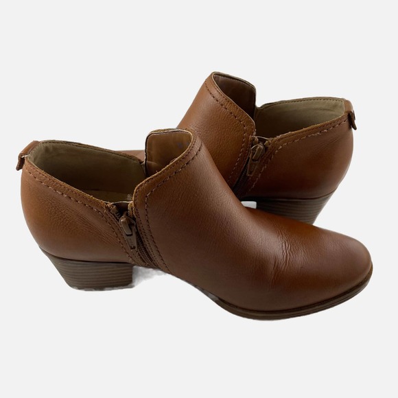 Naturalizer Zaire Brown Leather Bootie Women’s size 8 - Picture 4 of 6